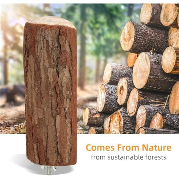 Parrot Cage Perch, Wooden Platform for Birds (2 Packs) - Picture 4 of 7